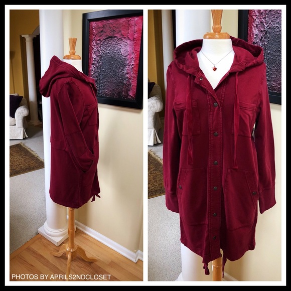 HOODED ANORAK FLEECE LINED UTILITY JACKET - Picture 4 of 7